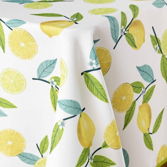 Nappe antitache rectangulaire - 150 x 240 cm - Citrons