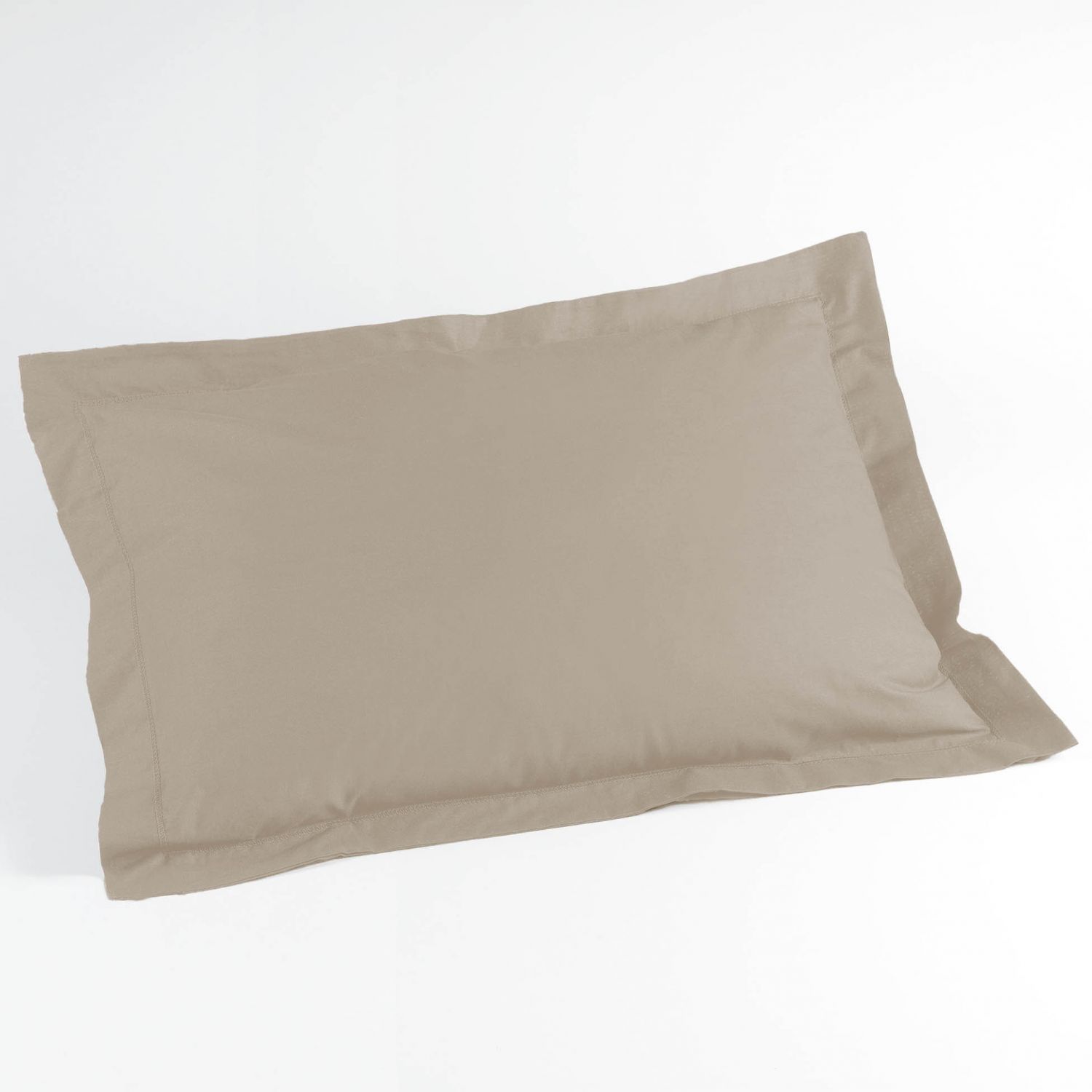 Taie d'oreiller (x2) en coton lavé percale bio 50x70 cm