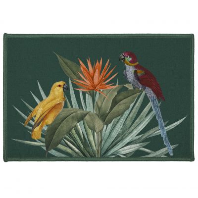 Tapis antidérapant - 40x60 cm - Perroquets