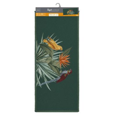 Tapis antidérapant - 50x120 cm - Perroquets