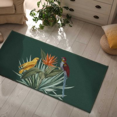 Tapis antidérapant - 50x120 cm - Perroquets