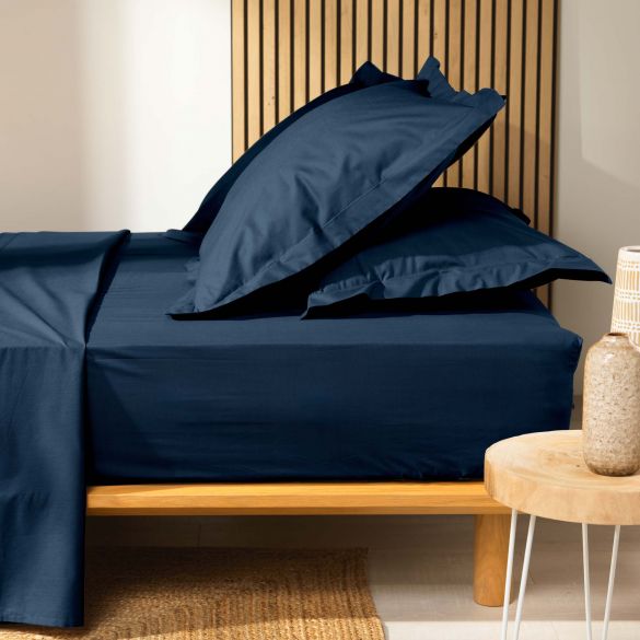 Drap Housse 140 x 200 cm Bleu Ciel - HOMEROKK