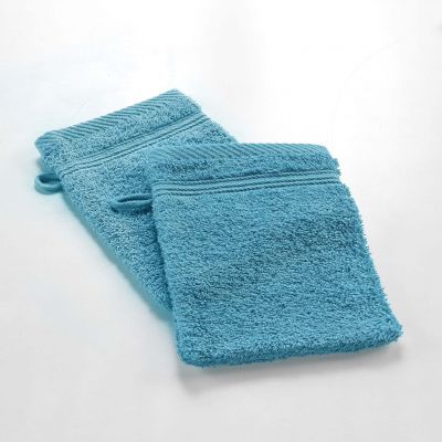 2 Gants de toilette 15x21 cm - 500g/cm² 