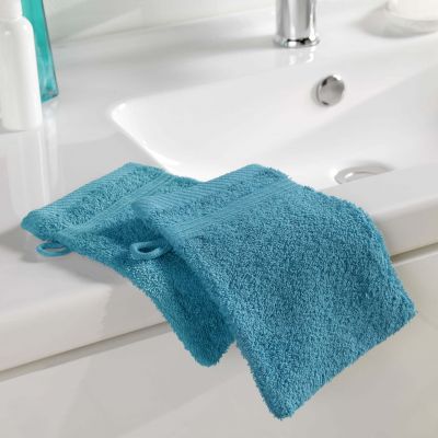 2 Gants de toilette 15x21 cm - 500g/cm² 