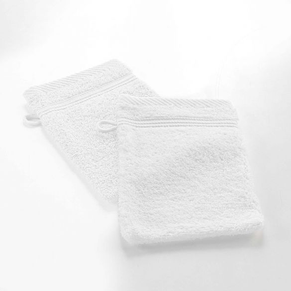 2 Gants de toilette 15x21 cm - 500g/cm² 