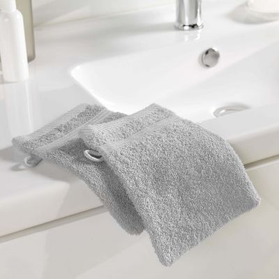 2 Gants de toilette 15x21 cm - 500g/cm² 