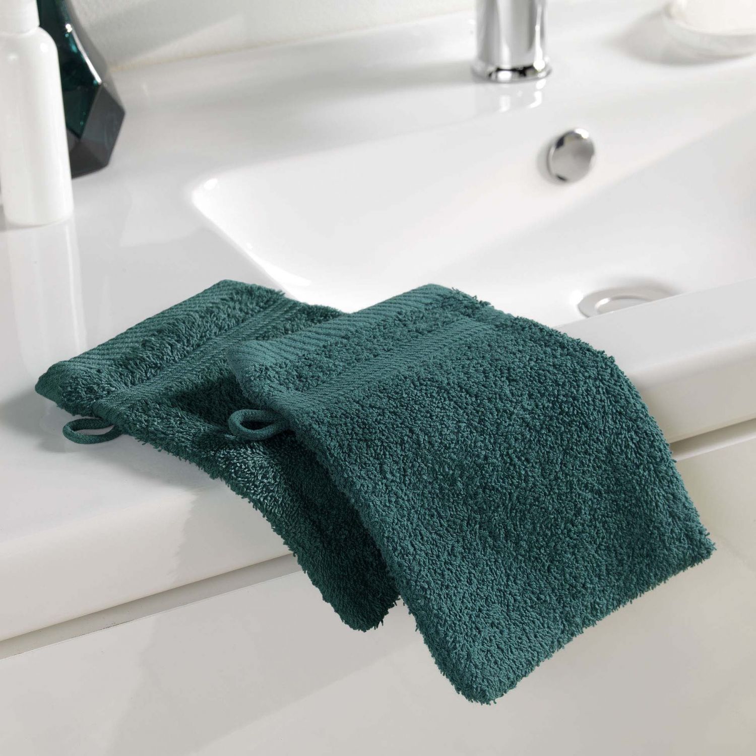2 Gants de toilette 15x21 cm - 500g/cm² - Imagen 38 de 76