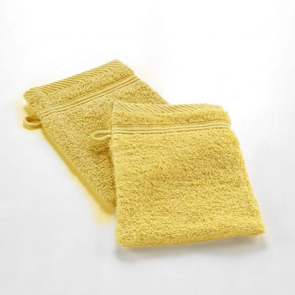 2 Gants de toilette 15x21 cm - 500g/cm² 