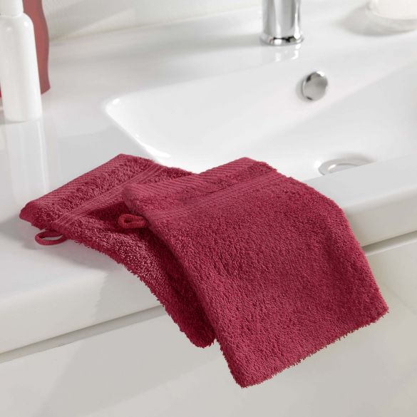 2 Gants de toilette 15x21 cm - 500g/cm² 