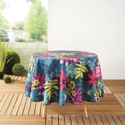 Nappe antitache ronde - Diamètre 180 cm - Ambiance Hawai