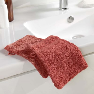 2 Gants de toilette 15x21 cm - 500g/cm² 