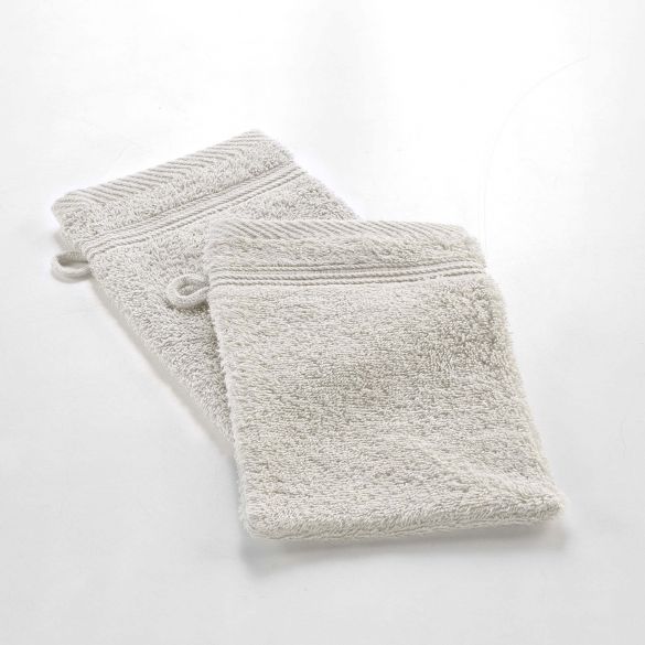 2 Gants de toilette 15x21 cm - 500g/cm² 