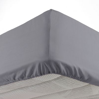 Drap housse - 90 x 190 cm - Grand bonnet - 57 fils - Uni