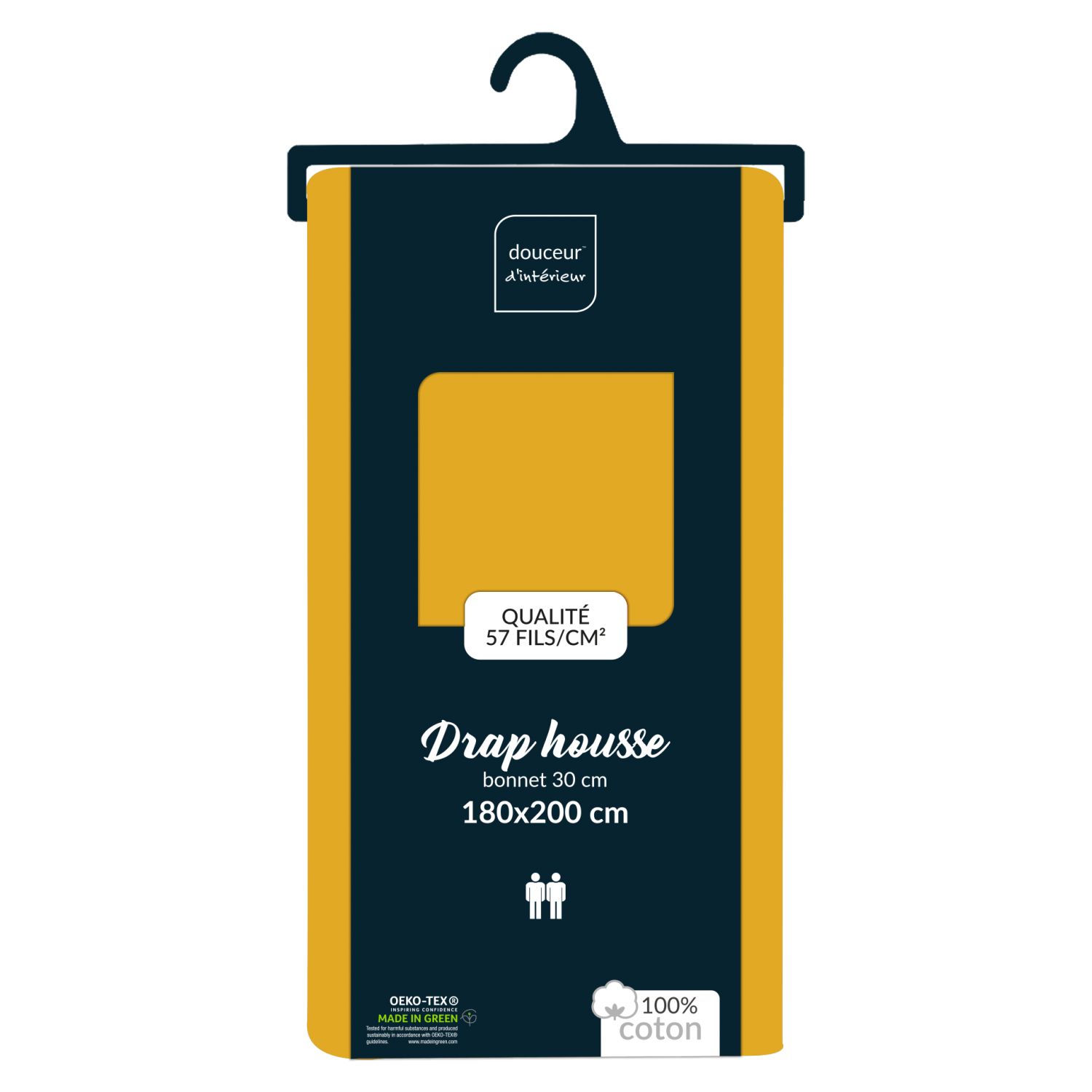 Drap housse 90x190 cm - Bonnet 30 cm - 100% coton - Picture 26 of 68