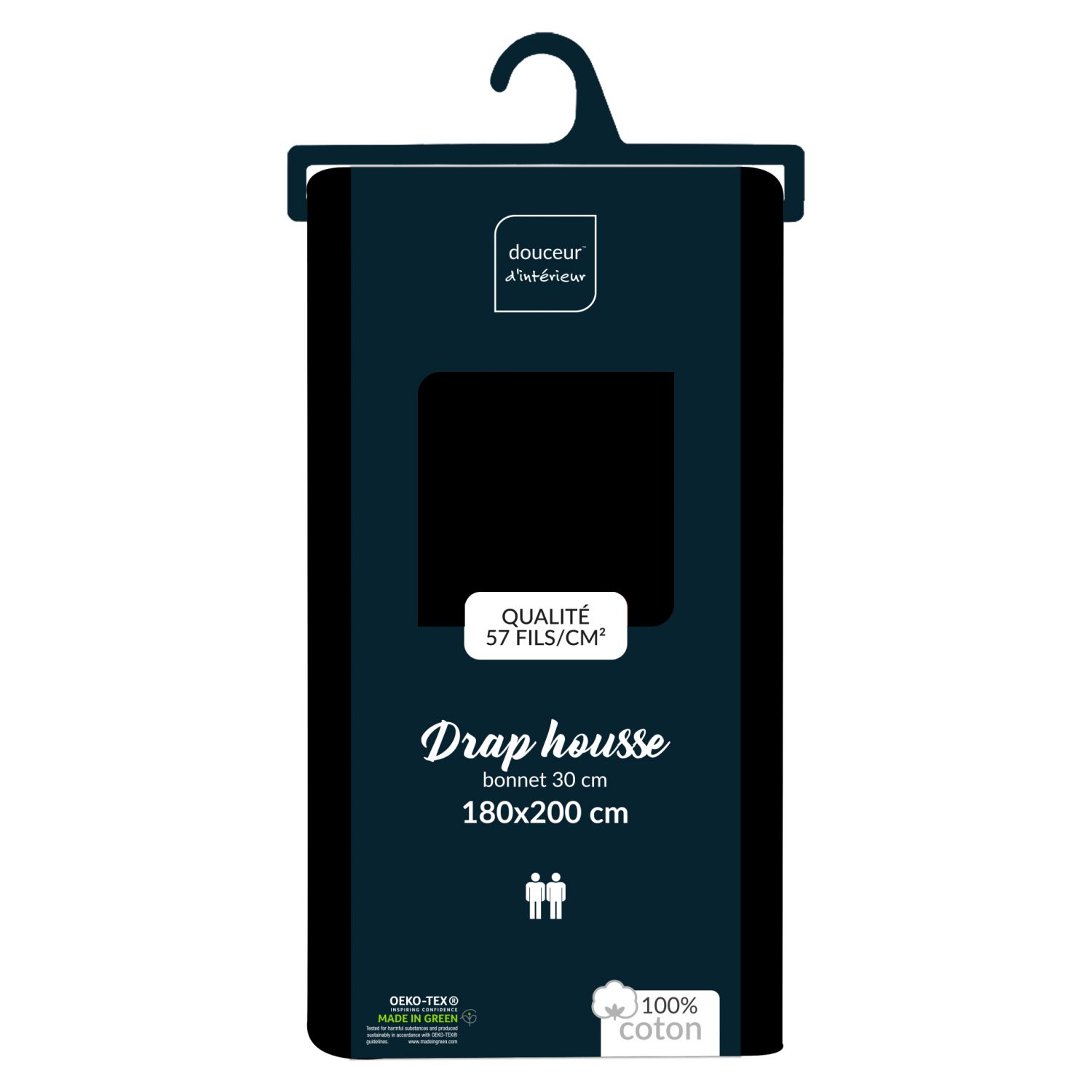 Drap housse 90x190 cm - Bonnet 30 cm - 100% coton - Picture 50 of 68
