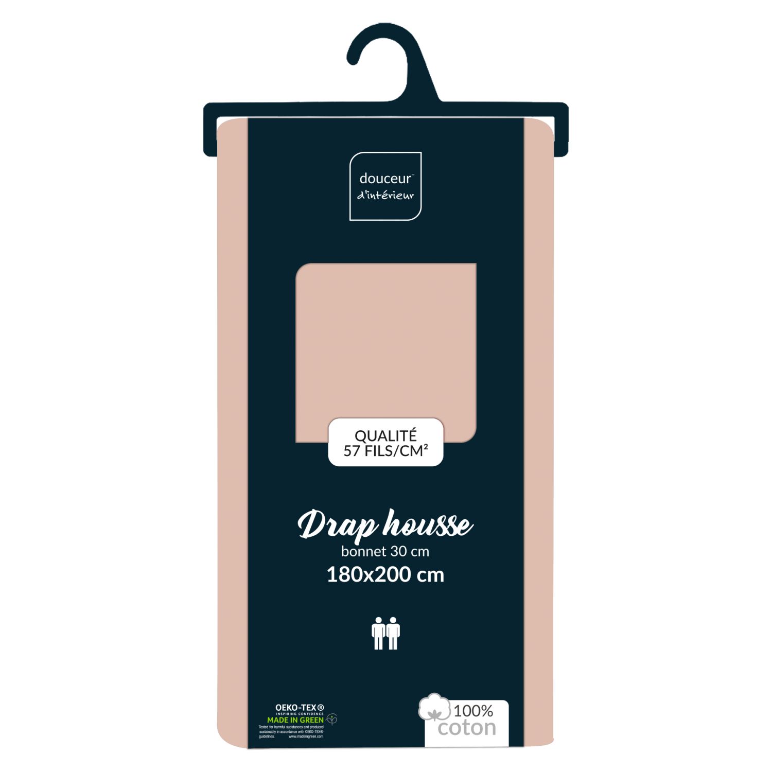 Drap housse 90x190 cm - Bonnet 30 cm - 100% coton - Picture 56 of 68