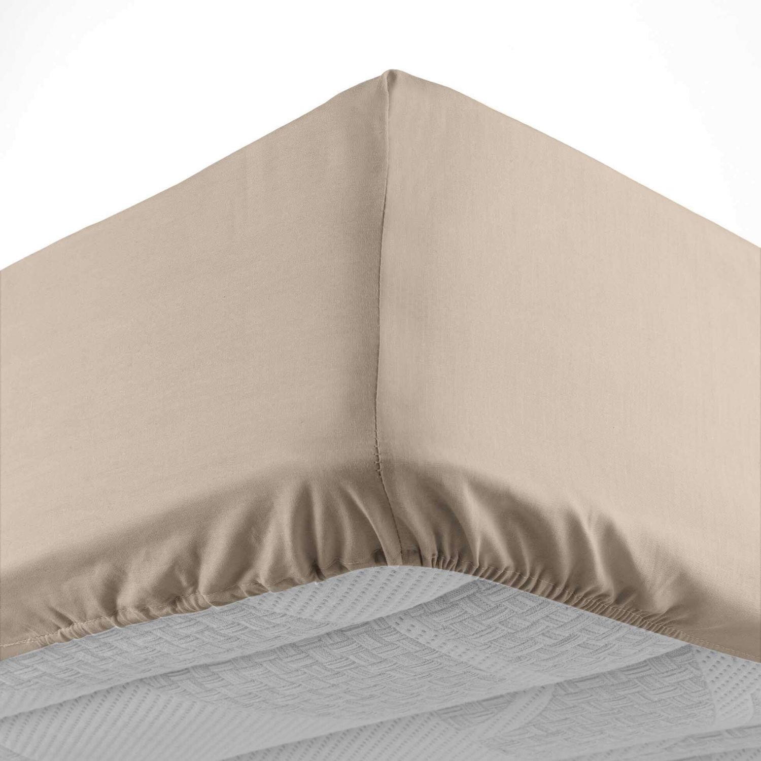 Drap housse - 140x190 cm - Bonnet 30 cm - 100% coton 