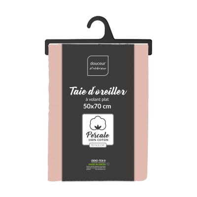 Taie d'oreiller rectangle 50x70 cm - Percale 100% coton