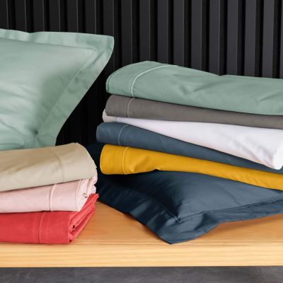 Drap plat 2 personnes 240x300 cm - Percale 100% coton