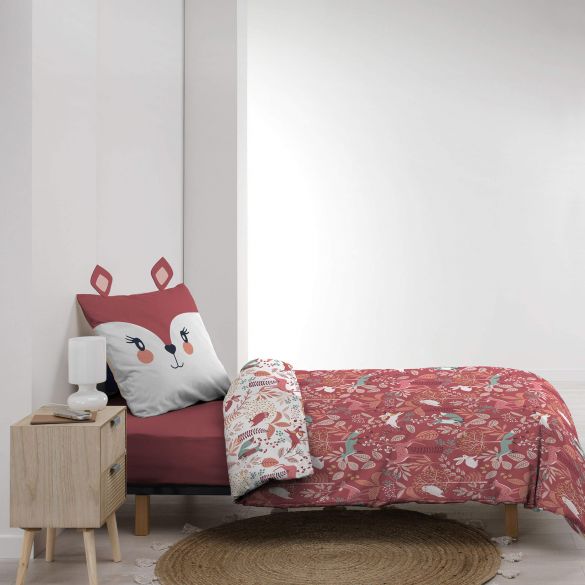 Housse de couette enfant 140x200 cm + taie - Biche