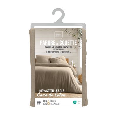 Housse de couette Gaze de Coton - 260 x 240 cm 