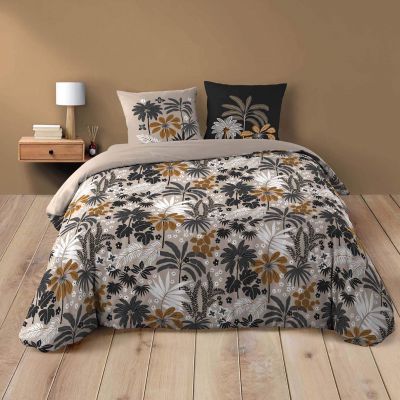 Housse de couette 220x240 cm + taies - Palmiers
