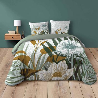 Housse de couette 240x260 cm + taies - Maxi fleurs