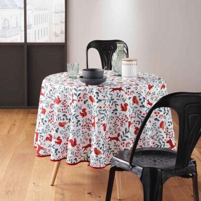 Nappe en tissu rectangle Menthe 150x250cm, nappe en tissu pas cher