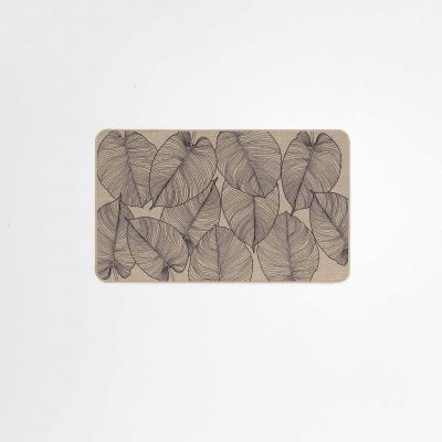 Tapis tissé - 45x75 cm - Feuilles