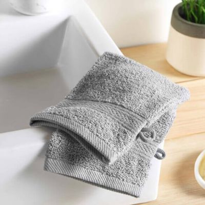 2 Gants de toilette - 500 gr/m² - 15 x 21 cm