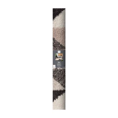 Tapis shaggy 160x230 cm - Losanges bicolores