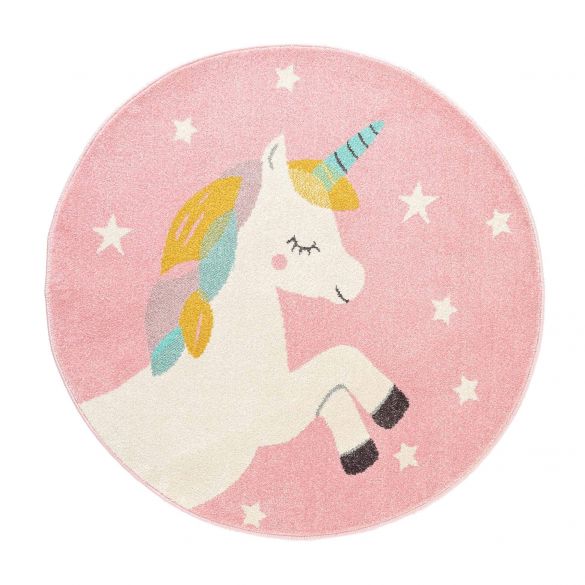 Tapis rond - Licorne