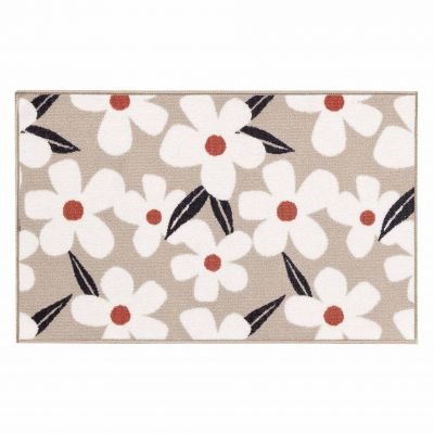 Tapis antidérapant - 50x80 cm - Fleurs