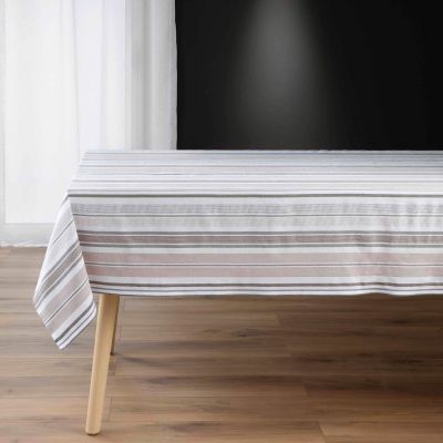 Nappe coton rectangulaire 140x240 cm - Rayures