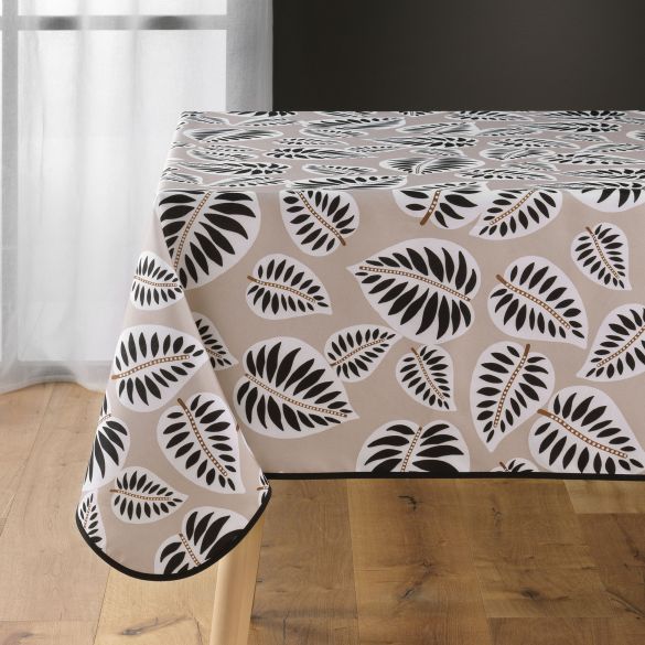 Nappe antitache carrée 150x150 cm - Feuilles