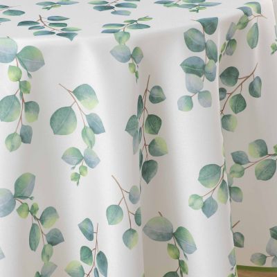 Nappe antitache ronde - Diamètre 180 cm - Eucalyptus