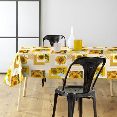 Toile cirée rectangulaire - 140x240 cm - Tournesol