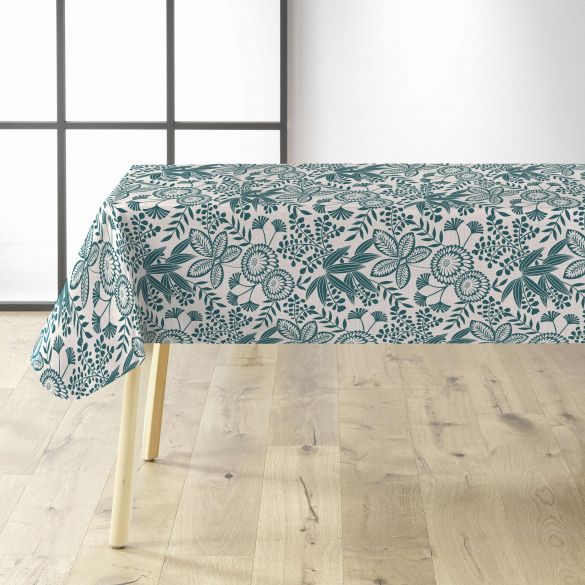 Toile cirée au mètre - Largeur 140 cm - Feuillage emeraude