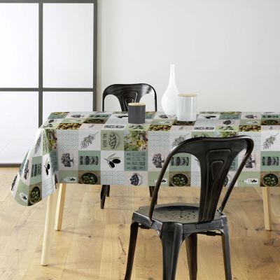 Toile cirée au mètre - Largeur 140 cm - Olives