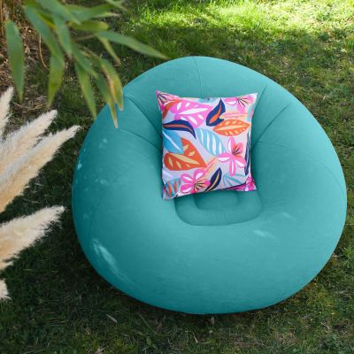 Coussin déhoussable et déperlant 60x60 cm - Feuillage coloré