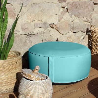 Pouf gonflable déperlant 55x25 cm