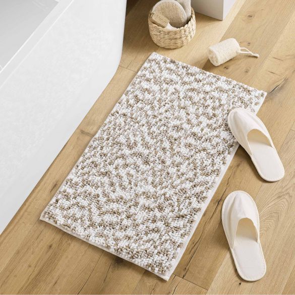 Tapis de bain 45x75 cm microfibre tricolore