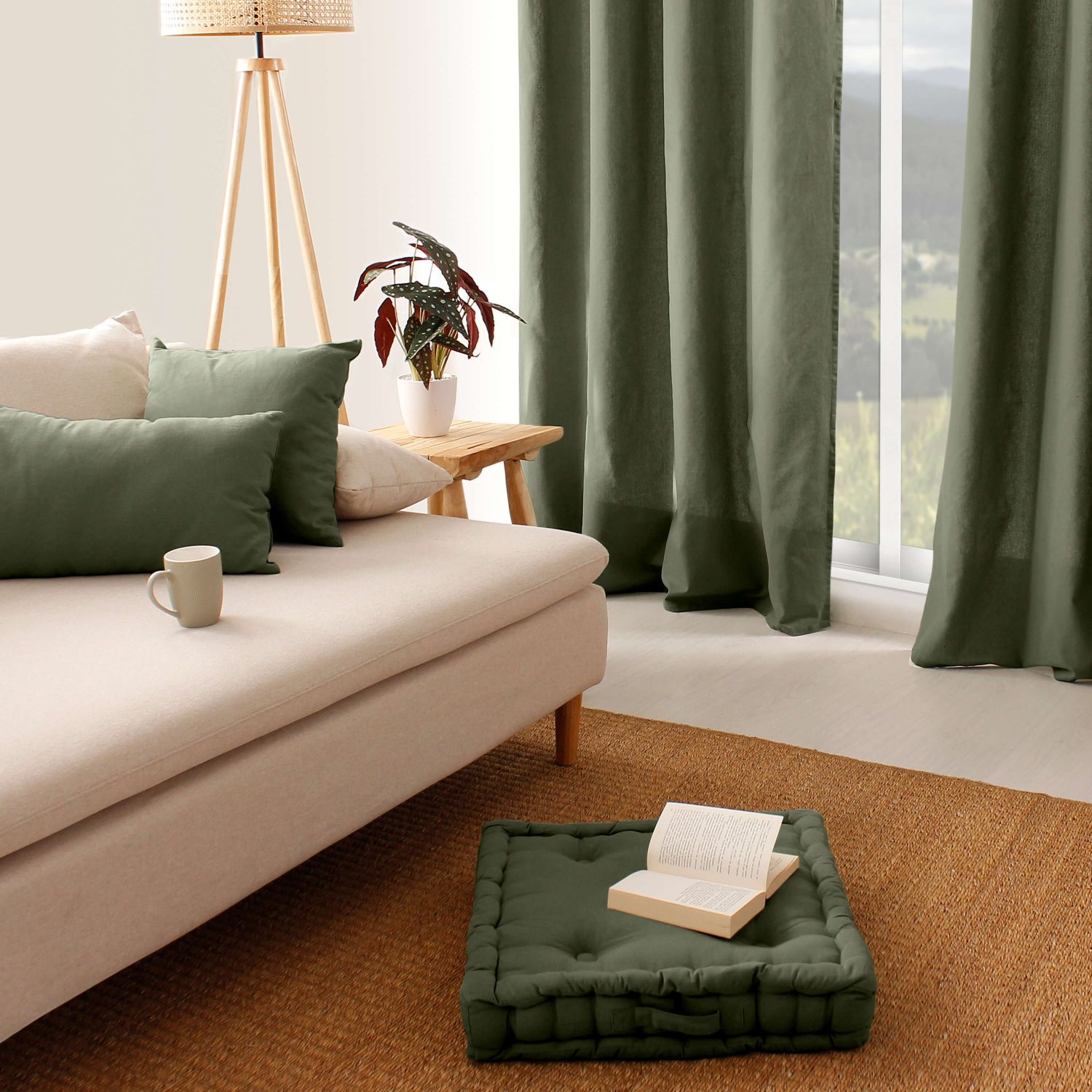 Coussin de sol garni - 50 x 50 cm - 100 % coton - Picture 98 of 99