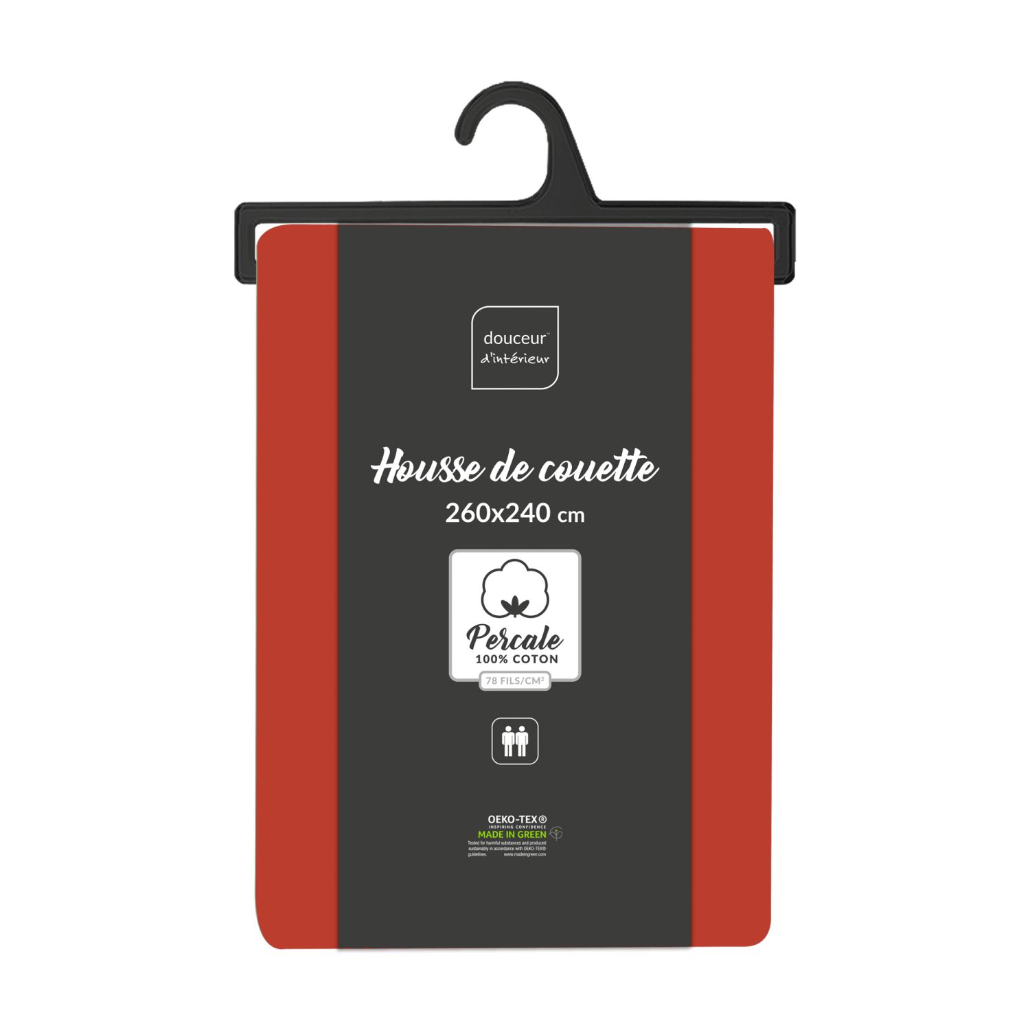 Bettbezug uni 240x260 cm - Perkal - Bild 6 von 12