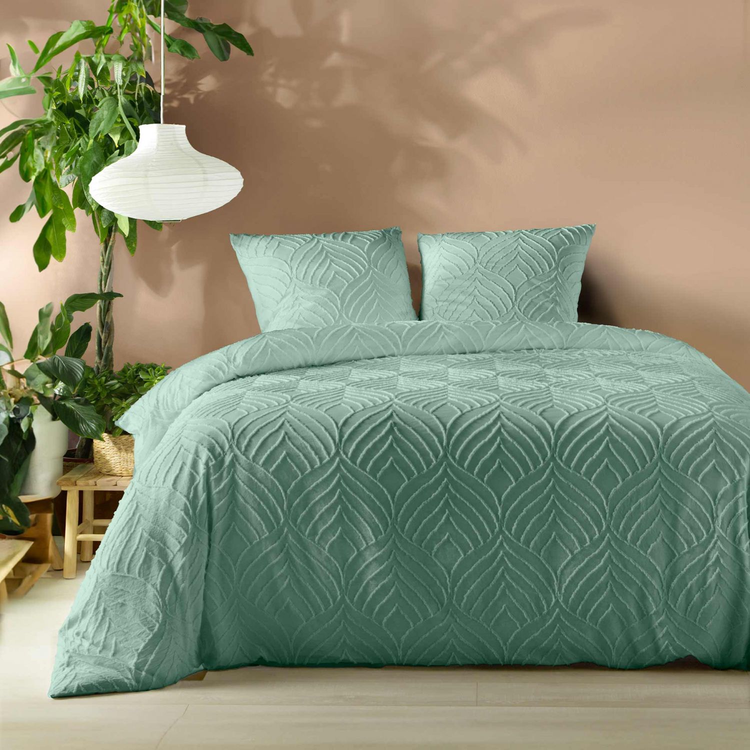 Housse de couette 240x260 cm + taies - Formes Graphique tufté