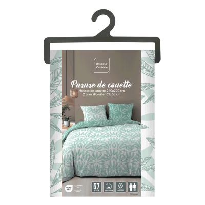PARURE 3 P. 240 x 220 CM IMPRIME 57 FILS ALLOVER MALIA SAUGE