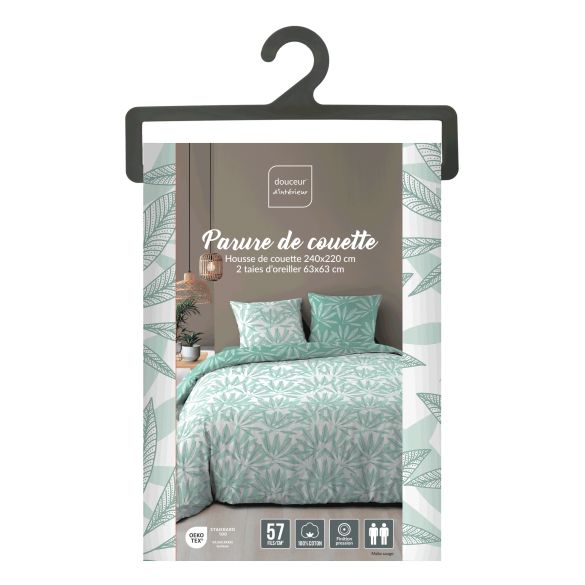 PARURE 3 P. 240 x 220 CM IMPRIME 57 FILS ALLOVER MALIA SAUGE