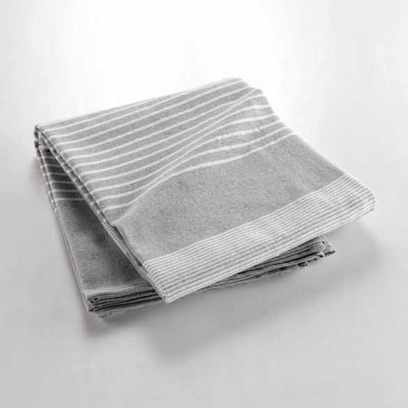 Couvre lit - 220x240 cm- Tissé - Rayures