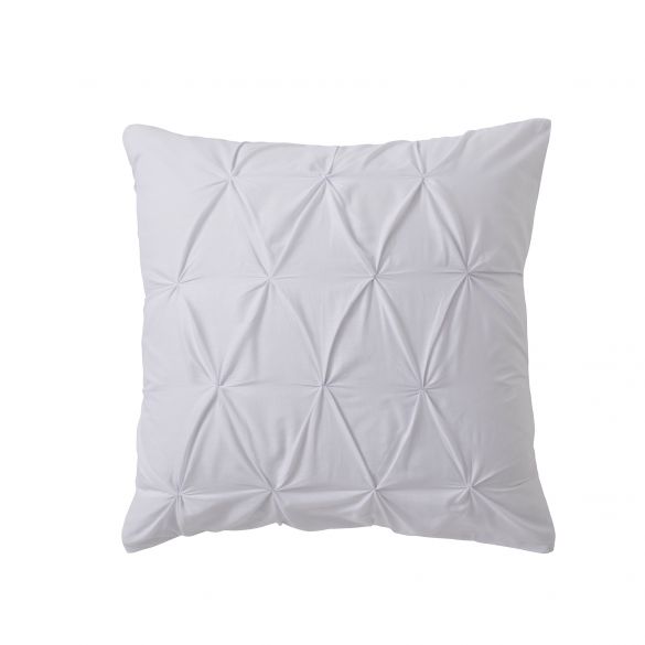Housse de couette 260x240 cm + taies - Blanc - Effet matelassé