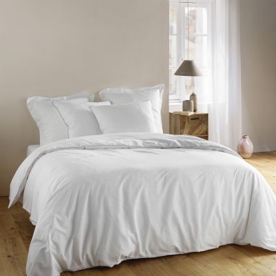 Housse de couette 220x240 cm + uni blanche
